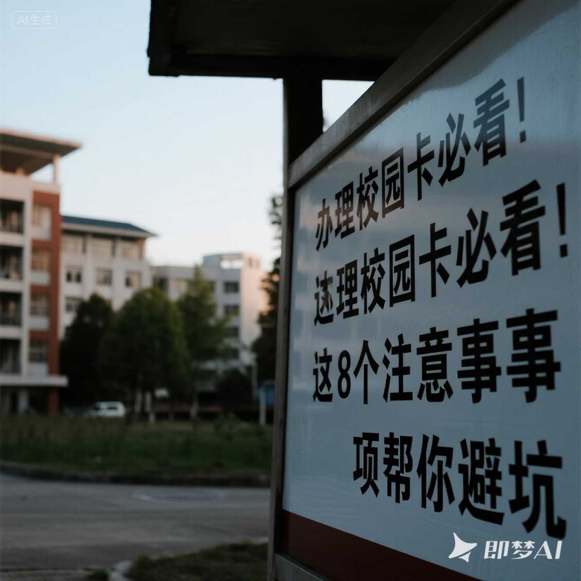 经开区办理校园卡必看！这 8 个注意事项帮你避坑