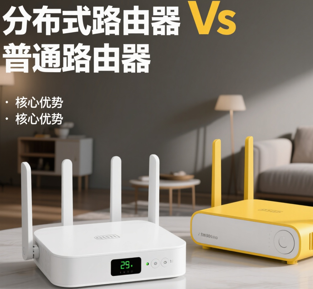 经开区分布式路由器 vs 普通路由器：3 大核心优势，在郑州解决普通路由 “覆盖差、卡顿多” 痛点